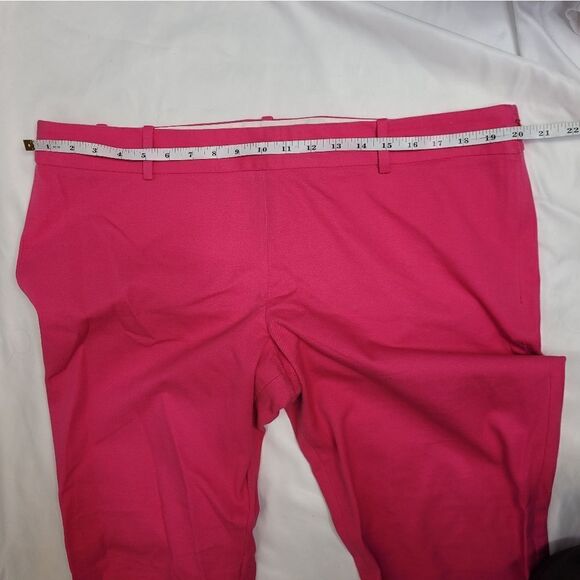 J CREW raspberry pink Winnie barbiecore ankle stretch pants 18 - Picture 9 of 11